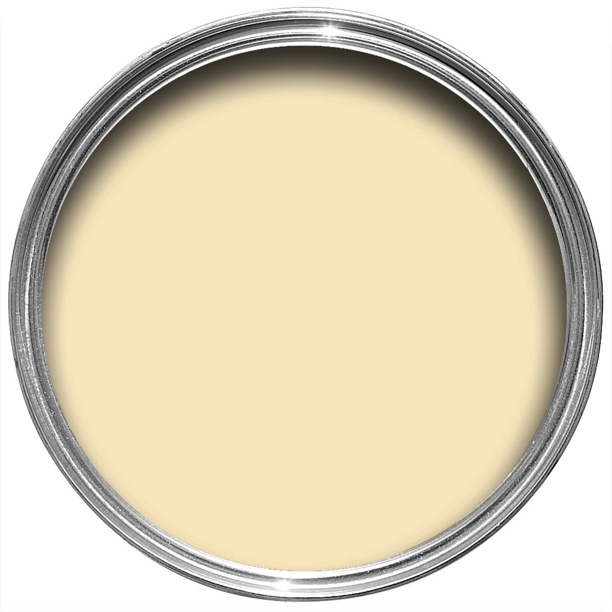 Offene Farbdose von oben von Orange Coloured White, einem weiß mit roten Pigmenten