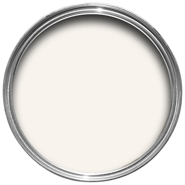 Offene Farbdose von oben von All White, dem reinsten und frischesten Weißton von Farrow & Ball 
