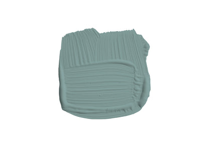 Farbklecks von Ballroom Blue, einem blassen Blau wie es früher in Ballsälen zu finden war. 
