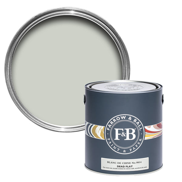 Offene Dead Flat Farbdose von Blanc de Chine, einem sanften Porzellan Weiß