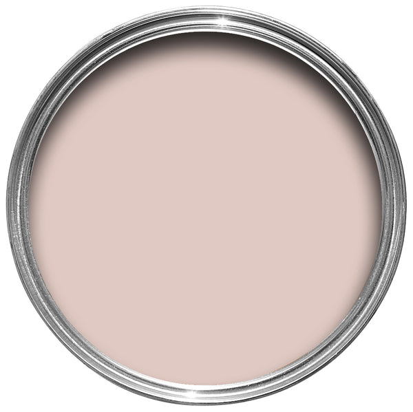Offene Farbdose von oben von Calamine, einem jugendlichen, freundlichen und zartem Pink.
