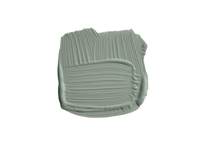 Farbklecks vom schlichten und rauchigen Graugrün Card Room Green.
