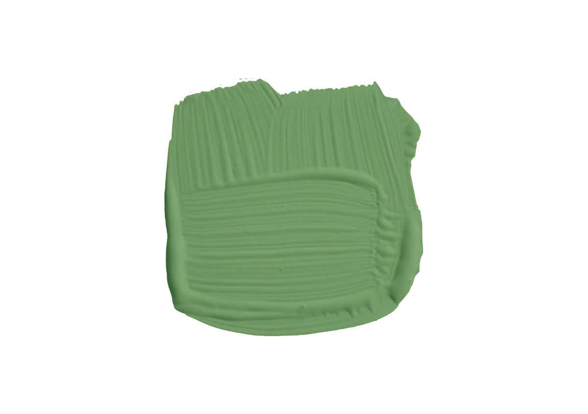 Farbklecks von Emerald Green, einem Grün wie das von Smaragden. 