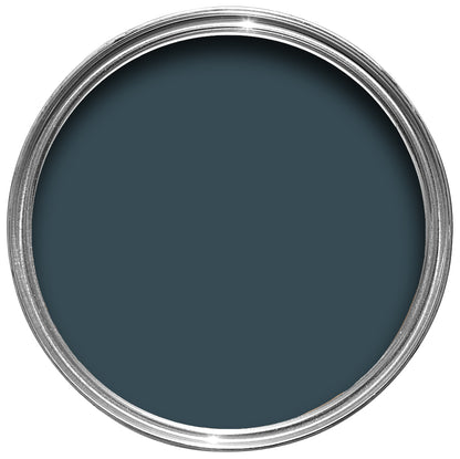 Offene Farbdose von oben von Hague Blue, dem kräftvollen und elegantem Hollandblau 

