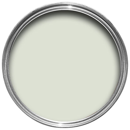 Offene Farbdose von oben von Pavilion Blue, einer Kristallfarbe in der Blau nur erahnen kann 
