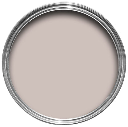 Offene Farbdose von oben von Peignoir, einem Grau, das im richtigen Licht Rosé erscheint
