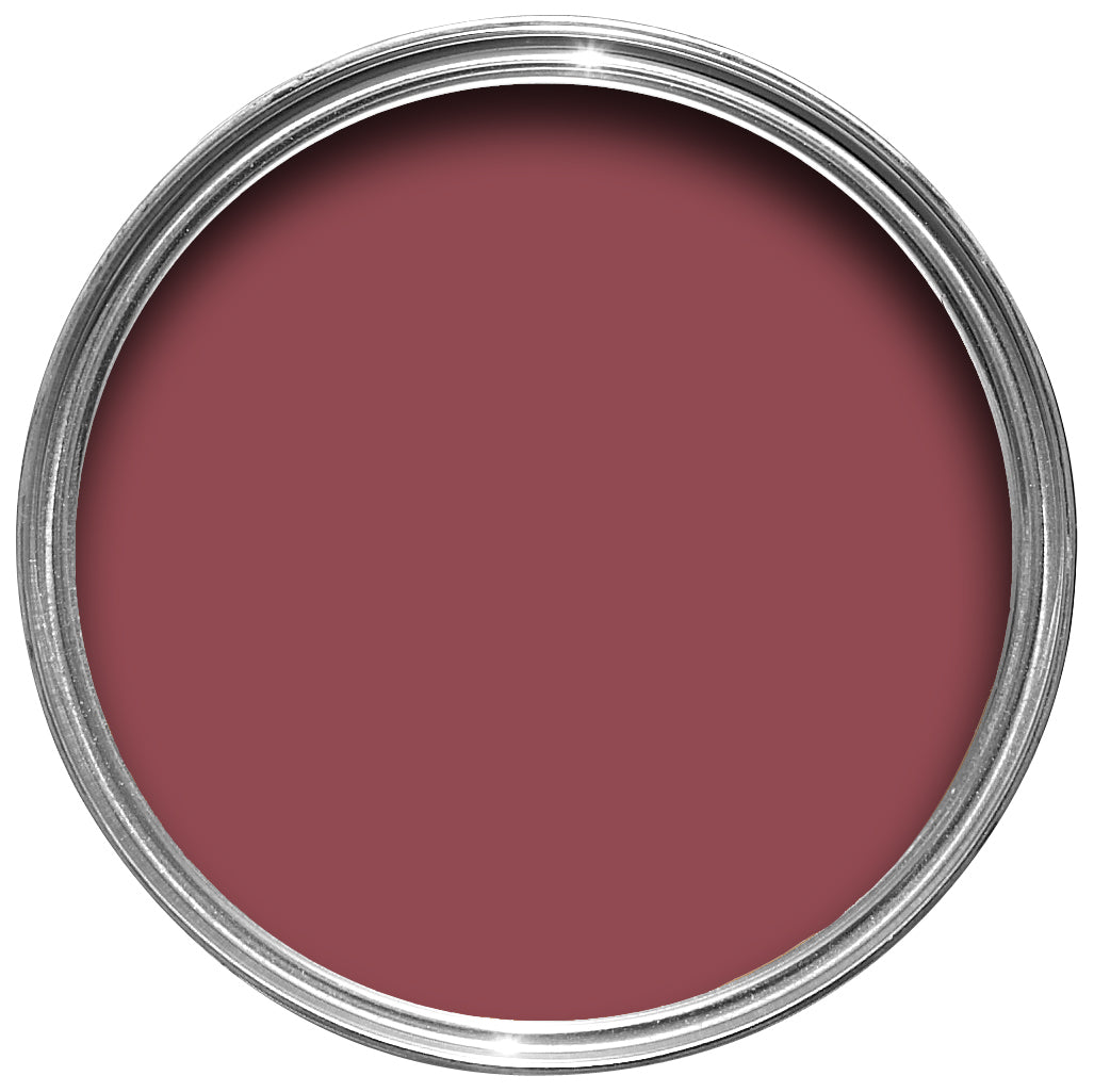 Offene Farbdose von oben von Radicchio, einem Rot wie eine Radieschen Salat