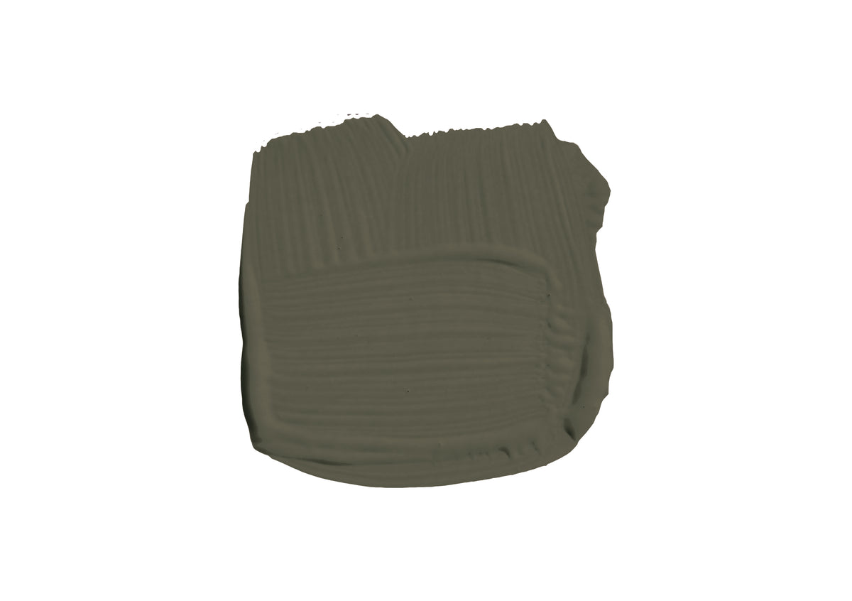 Farbklecks von Reduced Green, einem, für manche braunem, für andere grünem, Erdton.