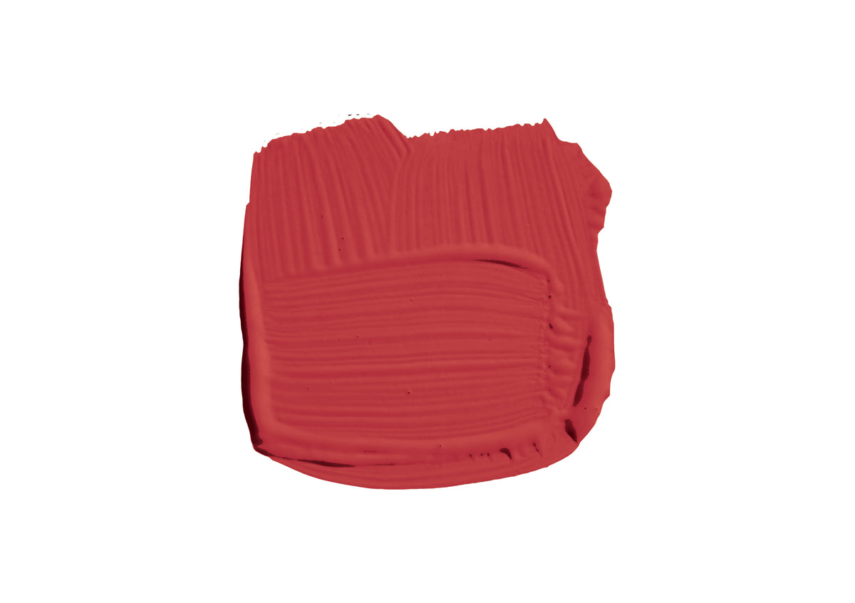 Farbklecks von Romesco, dem satten und leuchtenden Rot einer spanischen Soße. 