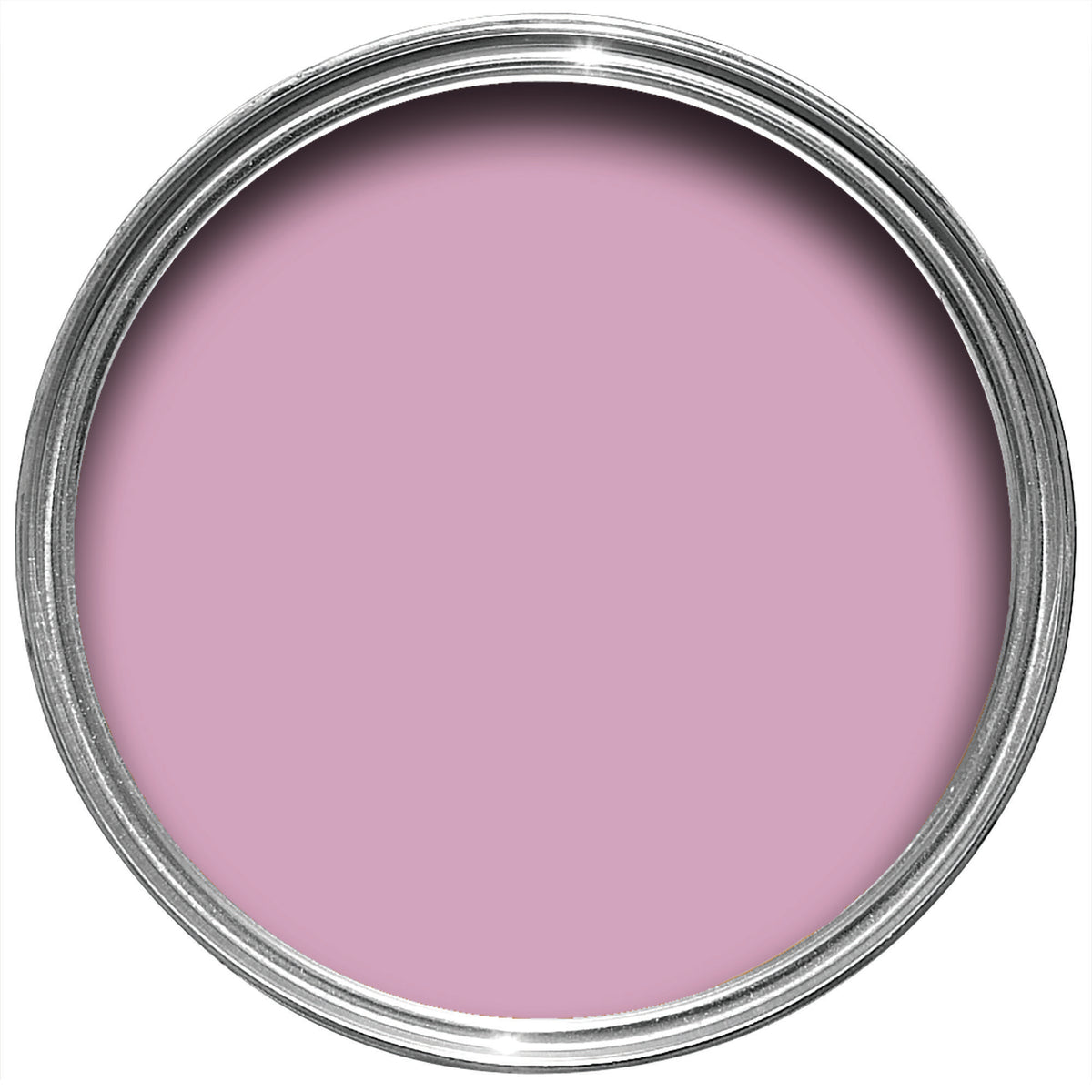 Offene Farbdose von oben von Shalott, einem fröhlichen Rosa, wie man es von den Schalotten aus der Cajun-Küche kennt.