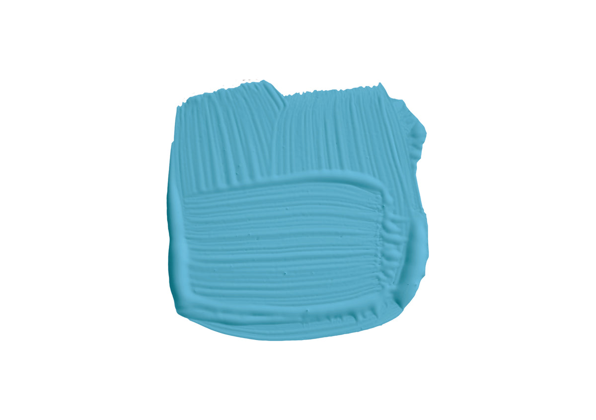 Farbklecks von St. Giles Blue, einem belebendem Blauton bei Tag und sanft bei Nacht. 