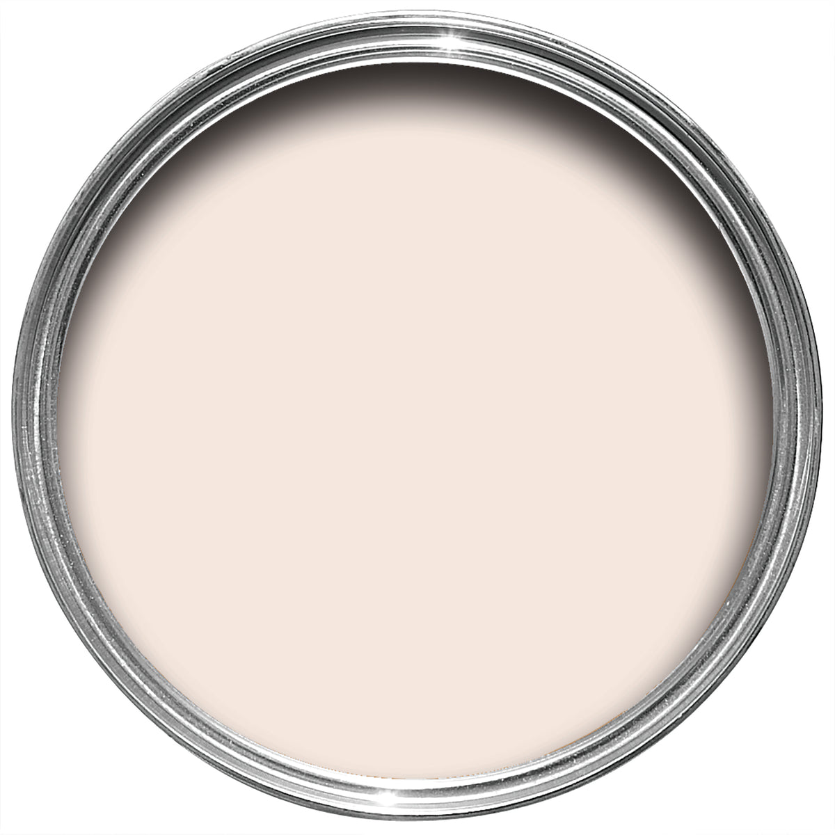 Offene Farbdose von oben von Tailor Tack, einem hellen Haute Couture Rosa. 

