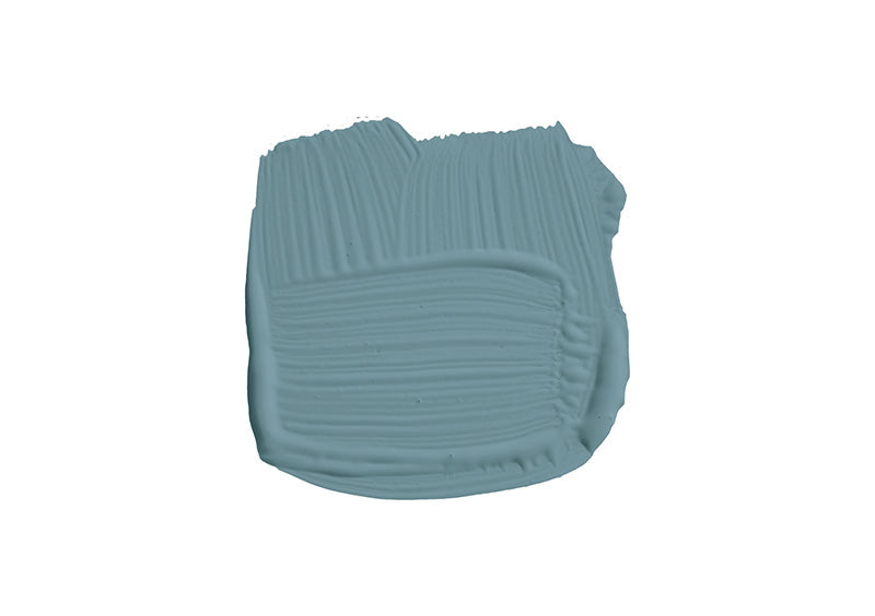 Farbklecks von Stone Blue, einem satten und lebendigem Indigoblau 