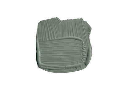 Farbklecks von Green Smoke, einem rauchigen und dunklen Grün