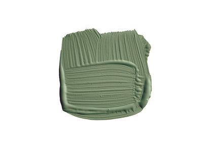 Farbklecks von Calke Green, dem üppigen und dunkeln Grün.