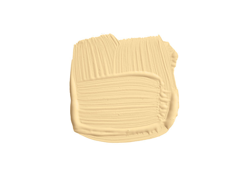 Farbklecks von Dorset Cream, einem Gelb wie gehaltvolle Schlagsahne