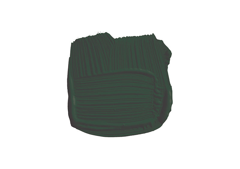 Farbklecks von Studio Green, einem sehr dunklen Grün, wie man es als Polohemden auf Golfplätzen findet.