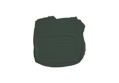 Farbklecks von Studio Green, einem sehr dunklen Grün, wie man es als Polohemden auf Golfplätzen findet.